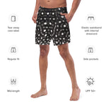 Load image into Gallery viewer, B&amp;W Whale Shark Board Shorts - Limited Edition
