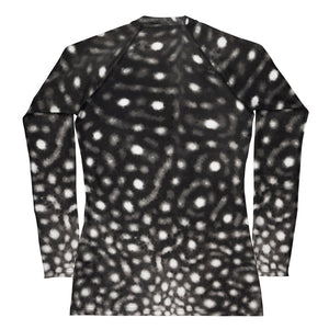 B&W Whale Shark Women's Rash Guard - Limited Edition